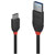 LINDY 36917 USB cable USB 3.2 1st Gen USB-C® plug, USB-A plug 1.50 m Black