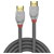LINDY 37873 HDMI Cable HDMI-A plug, HDMI-A plug 3.00 m Grey 4K UHD HDMI cable