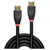 LINDY 41016 Active HDMI 2.0 Cable 4K60 7.5m Gold Plated Connectors Black