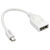 LINDY 41021 Mini DisplayPort to DisplayPort Adapter Cable White 15cm