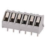 CamdenBoss CTB3000/6 6 Way 24A Low Profile 45° Terminal Block 5mm Pitch