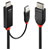 LINDY 41500 3m HDMI to DisplayPort Cable 4K 60Hz with USB Power Black