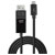 LINDY 43343 USB cable USB-C® plug, DisplayPort plug 3.00 m Black