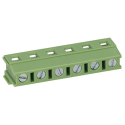 TruConnect 212965 7.5mm Standard Profile 90 Degree 6 Way Terminal Block