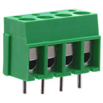 CamBlock Plus CTBP1000/4 5mm Standard Profile Terminal Block 4 Pole - Green