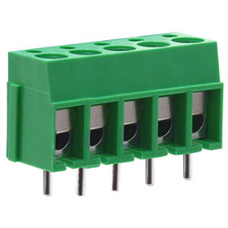 CamBlock Plus CTBP1000/5 5mm Standard Profile Terminal Block 5 Pole - Green