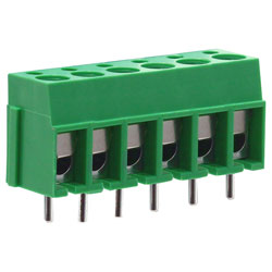 CamBlock Plus CTBP1000/6 5mm Standard Profile Terminal Block 6 Pole - Green