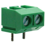 CamBlock Plus CTBP5050/2 5mm 90Deg Low Profile Terminal Block 2 Pole - Green