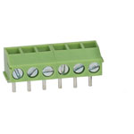 TruConnect 213915 3.5mm Low Profile 90 Degree 6 Way Terminal Block