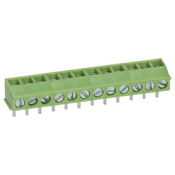 TruConnect 213923 3.5mm Low Profile 90 Degree 12 Way Terminal Block