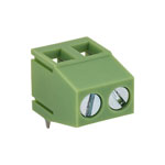 TruConnect 5mm Standard Profile 90 Degree 2 Way Terminal Block