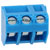 TruConnect 213941 5mm Low Profile 45 Degree 3 Way Terminal Block