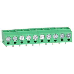 TruConnect 213986 5mm Low Profile 90 Degree 10 Way Terminal Block