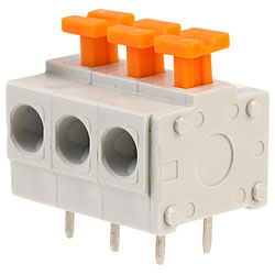 CamdenBoss CSTBV1/3 3 Way 10A 5mm Screwless Terminal Block