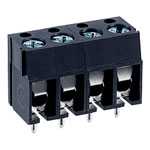 CamdenBoss CTB1201/4BK 4 Way 16A Low Profile Terminal Block 5mm Pitch