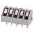 CamdenBoss CTB3000/5 5 Way 24A Low Profile 45° Terminal Block 5mm Pitch