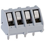 CamdenBoss CTB3008/4 4 Way 24A Low Profile 45° Terminal Block 5.08mm Pitch