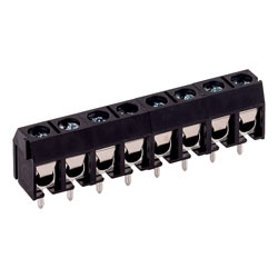 CamdenBoss CTB5201/8BK 8 Way 16A Low Profile Terminal Block 5mm Pitch