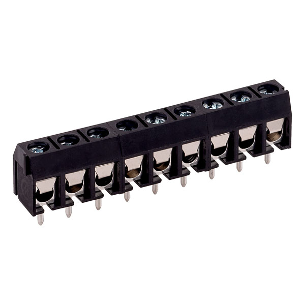 CamdenBoss CTB5201/9BK 9 Way 16A Low Profile Terminal Block 5mm Pitch ...