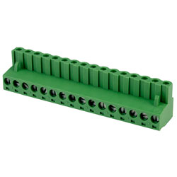 CamdenBoss CTB9208/16 16 Way 12A Pluggable Terminal Block Free Plug 5.08mm Pitch