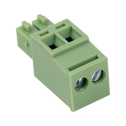 TruConnect 3.5mm Female Pluggable Vertical 2 Way Terminal Block