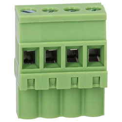 TruConnect 5.08mm Female Pluggable Vertical 4 Way Terminal Block