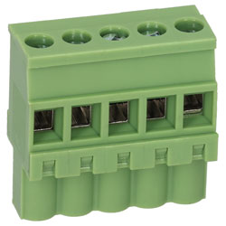 TruConnect 215363 5.08mm Female Pluggable Vertical 5 Way Terminal Block