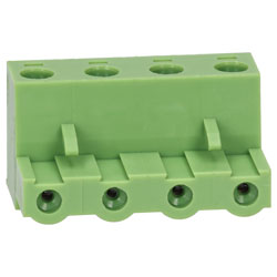 TruConnect 7.5mm Female Pluggable Horizontal 4 Way Terminal Block