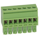 TruConnect 215381 3.5mm Female Pluggable Vertical 7 Way Terminal Block