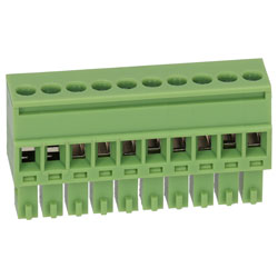 TruConnect 215384 3.5mm Female Pluggable Vertical 10 Way Terminal Block