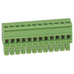 TruConnect 215386 3.5mm Female Pluggable Vertical 12 Way Terminal Block