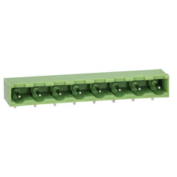 TruConnect 7.5mm Header Right Angle Closed 8 Way Terminal Block