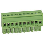 TruConnect 215415 3.81mm Female Pluggable Vertical 10 Way Terminal Block