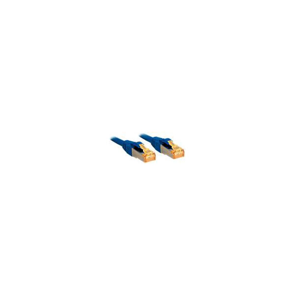 LINDY 47276 RJ45 Network cable, patch cable CAT 6 S/FTP 0.50 m Blu...