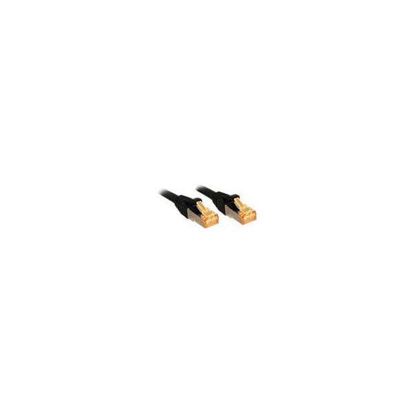 LINDY 47309 RJ45 Network cable, patch cable CAT 6 S/FTP 2.00 m Bla...