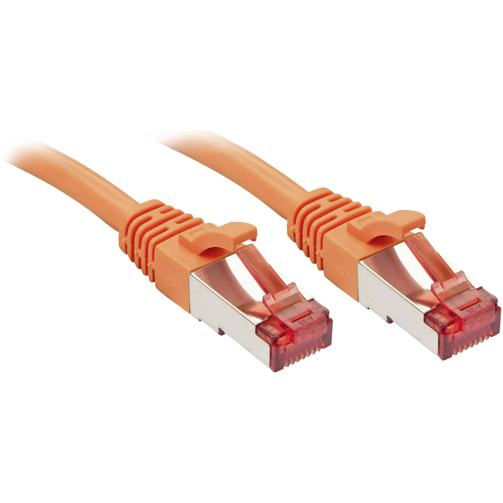Protection Latch Rj45 LINDY 47809 RJ45 Patch Cable CAT 6 S/FTP 2.00m Orange with Latch ...