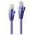 LINDY 48121 RJ45 Network cable, patch cable CAT 6 U/UTP 0.50 m Violet 1 pc(s)