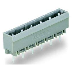 WAGO 231-234/001-000 MCS MIDI 4 Pole 12A 7.5mm Closed Vertical PCB Header Grey