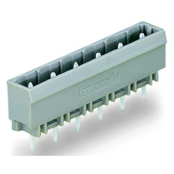 WAGO 231-238/001-000 MCS MIDI 8 Pole 12A 7.5mm Closed Vertical PCB Header Grey