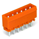 WAGO 231-336/001-000 MCS MIDI 6 Pole 12A 5.08mm Vertical PCB Header Orange