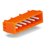 WAGO 231-534/001-000 MCS MIDI 4 Pole 12A 5.08mm Closed Horiz PCB Header Orange