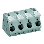 WAGO 2716-204 4 Pole 15mm 76A 30° Lever PCB Terminal Block Grey