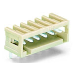 WAGO 734-166 6 Pole 3.5mm 10A MCS Horizontal Male Header Closed Light Grey