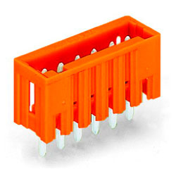 WAGO 734-236 6 Pole 3.81mm 10A MCS Vertical Male Header Closed Orange