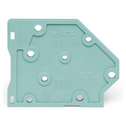 WAGO 745-500 End Plate Snap Fit 1.7mm Thick