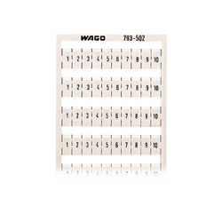 WAGO 793-502 WMB Multiple Marking System Horizontal 1 ... 10 10x, white