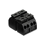 WAGO 862-552 2 Pole 32A 8 Connection Chassis Mount Terminal Block Black