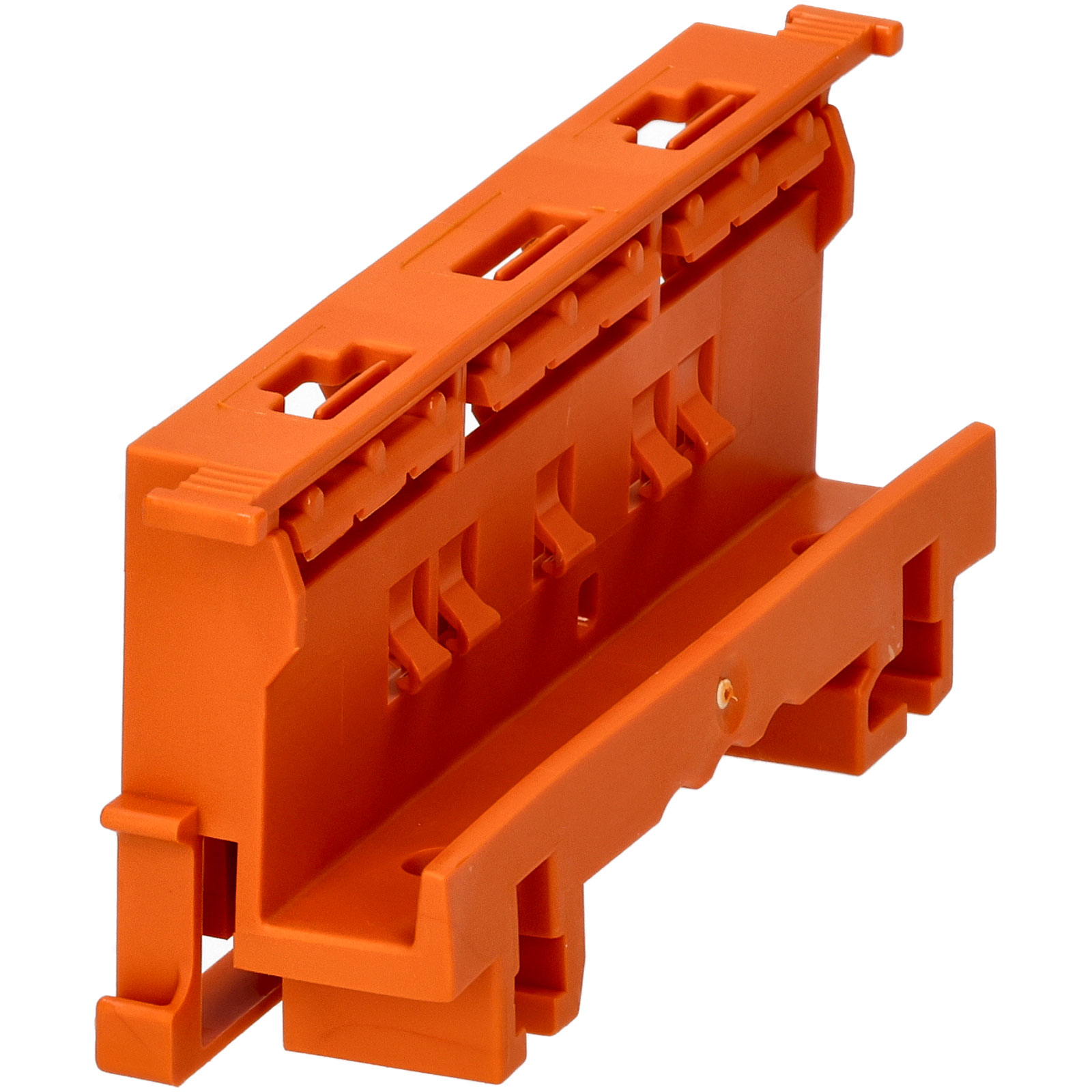 Adaptateur De Fixation - Série 221 - 4 Mm² - Pour Montage Sur Rail  35/Montage Par Vis - Orange