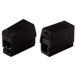 WAGO 224-114 2 Way Standard Lighting Connector 24A Black