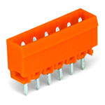 WAGO 231-342/001-000 MCS MIDI 12 Pole 12A 5.08mm Vertical PCB Header Orange
